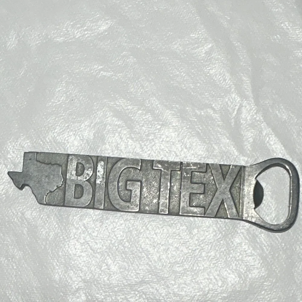 JASO BIG TEX Metal Beer Bottle Opener Made in Canada Breweriana